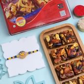 Bejewelled Rakhi With Nutberry Delight